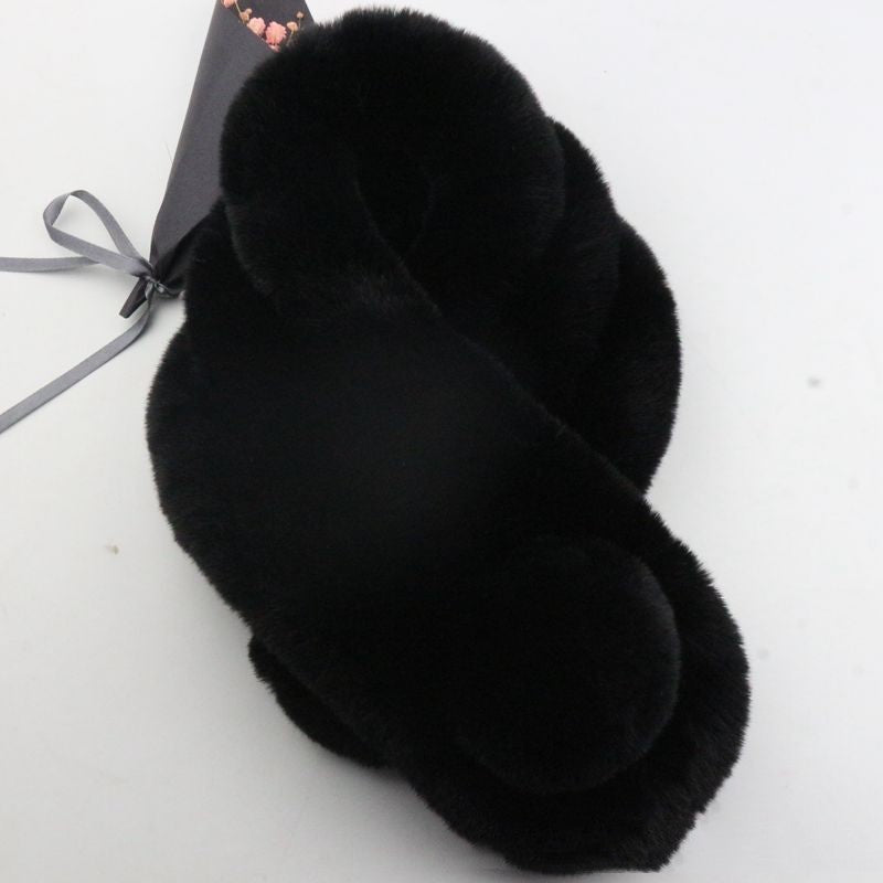 Rabbit Fur Scarf Female Winter Korean