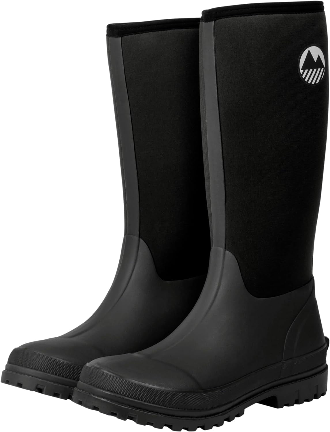 Men'S Rydal Neoprene Insulated Rubber Mucker & Yard Wellington Boots Warm Lined Fully Knee High Waterproof Wellies with Steel Shank in Black & Moss Green