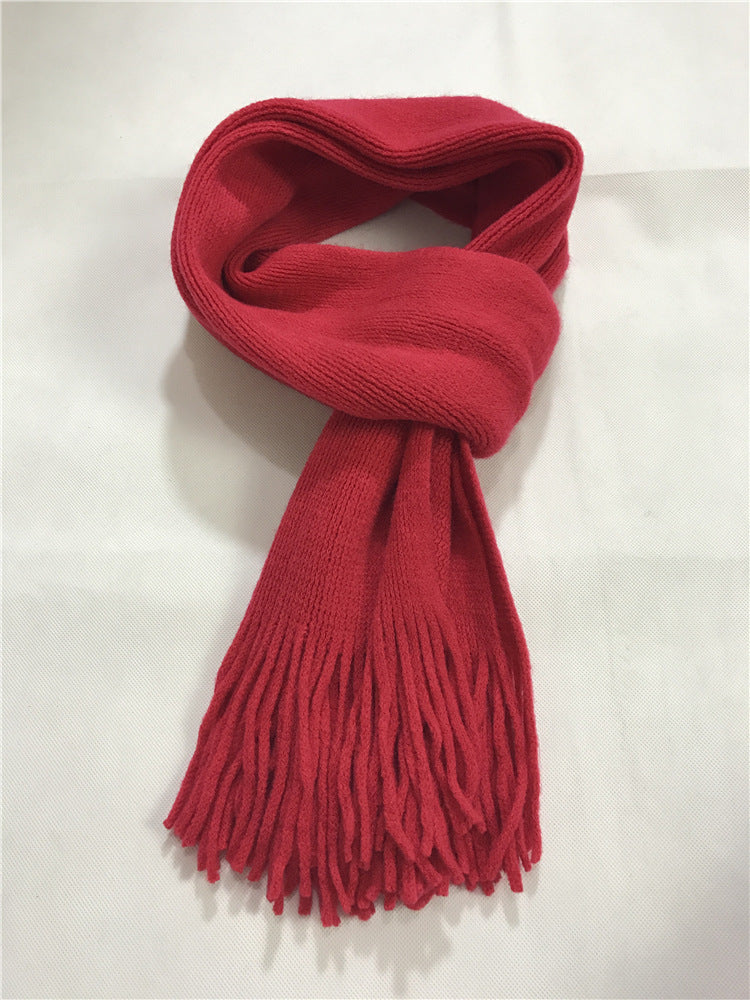 Boy Student's Winter Thick Cashmere Scarf