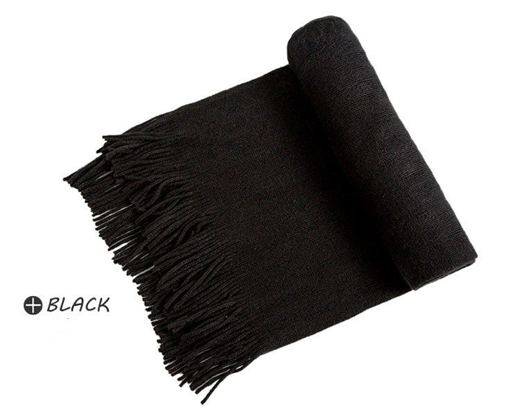 Boy Student's Winter Thick Cashmere Scarf