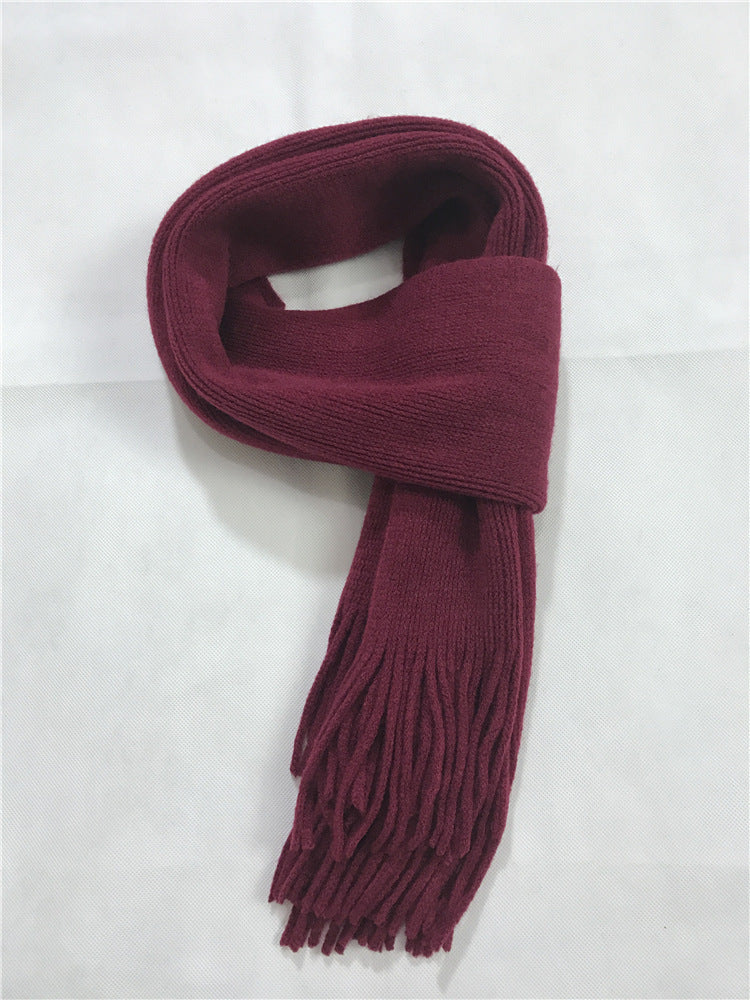 Boy Student's Winter Thick Cashmere Scarf