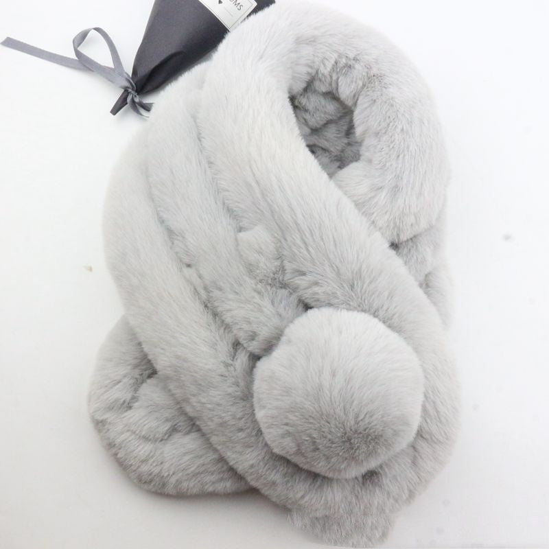 Rabbit Fur Scarf Female Winter Korean