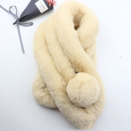 Rabbit Fur Scarf Female Winter Korean