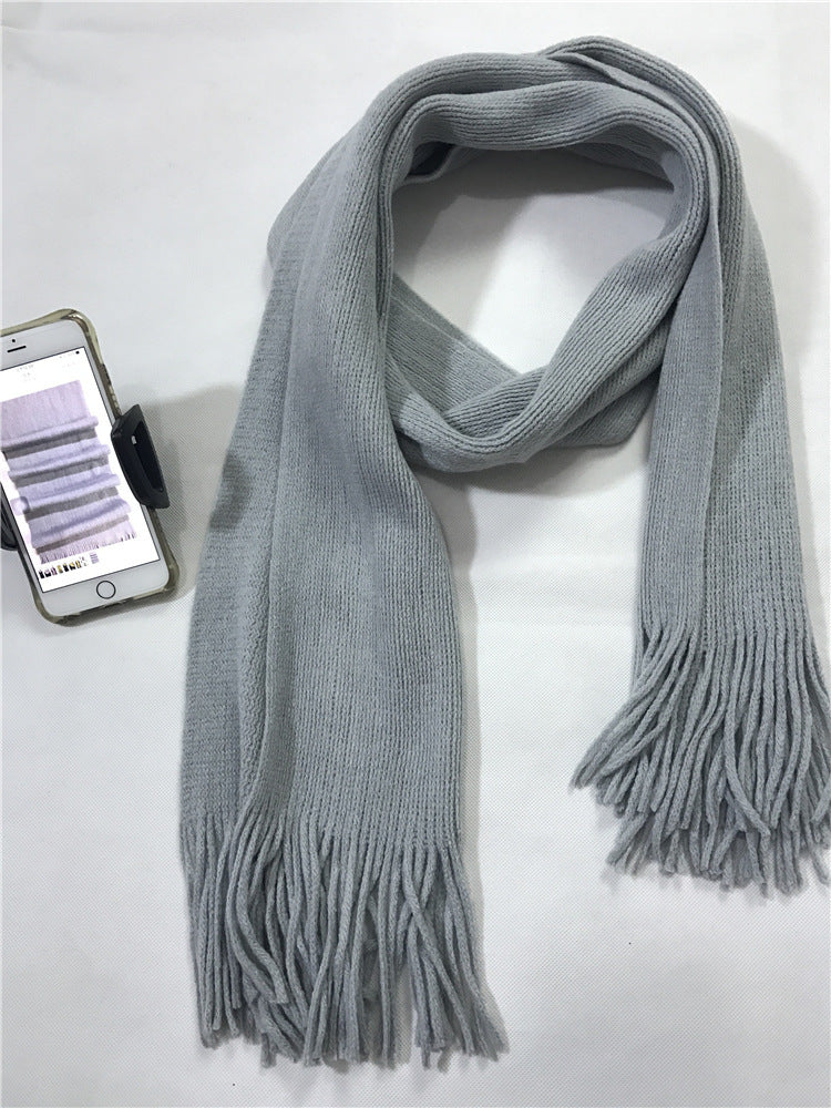 Boy Student's Winter Thick Cashmere Scarf