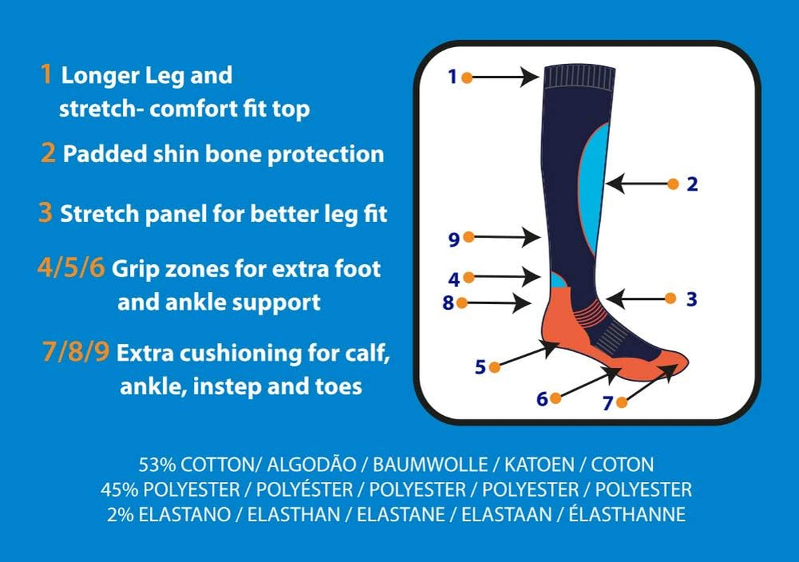 4 Pairs of Mens High Performance Thermal Ski Socks-Assorted-Uk 6 - 11 ( Eur 39 - 45 )